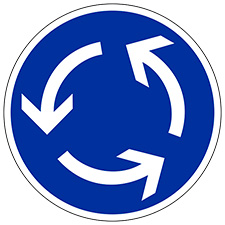 señal de rotonda